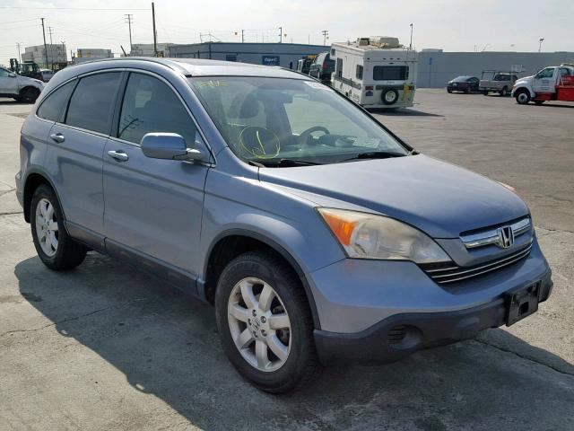 JHLRE38778C021940 - 2008 HONDA CR-V EXL BLUE photo 1