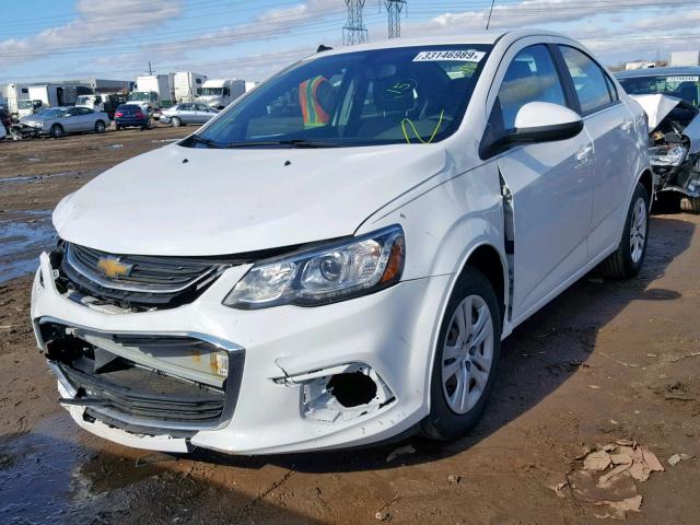1G1JB5SH2H4135315 - 2017 CHEVROLET SONIC LS WHITE photo 2