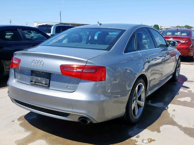 WAUHGAFC1DN134527 - 2013 AUDI A6 PRESTIG GRAY photo 4