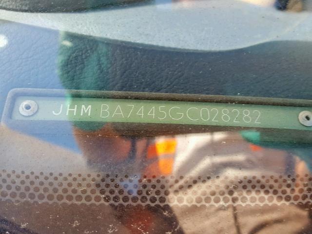 JHMBA7445GC028282 - 1986 HONDA ACCORD LXI BLUE photo 10