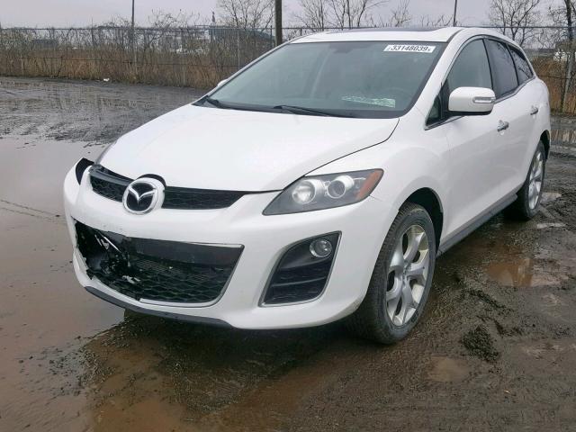 JM3ER4W33A0325450 - 2010 MAZDA CX-7 WHITE photo 2