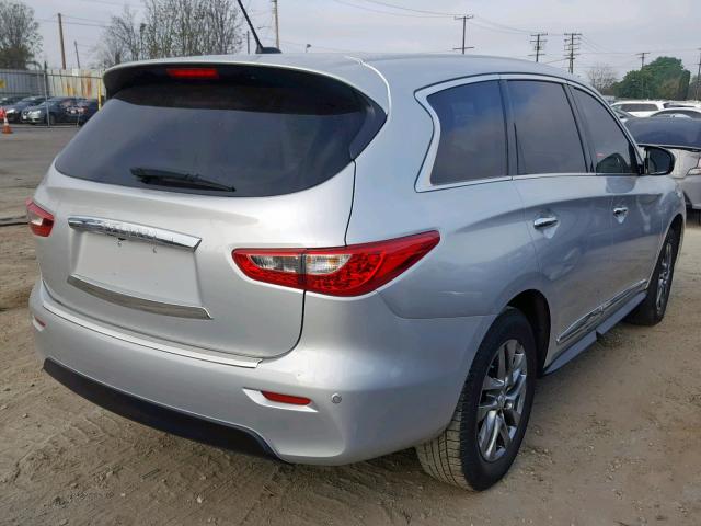 5N1AL0MM7DC304094 - 2013 INFINITI JX35 SILVER photo 4