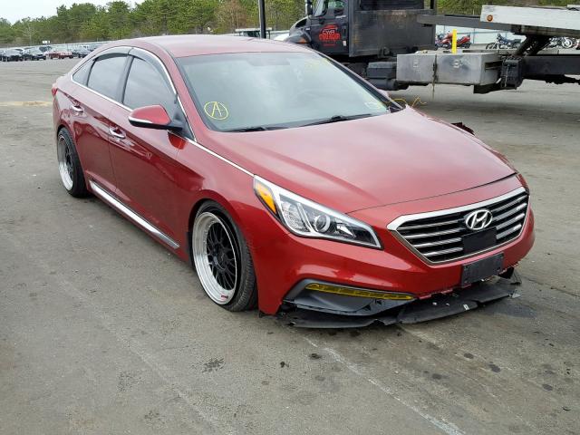 5NPE34AF1GH410259 - 2016 HYUNDAI SONATA SPO RED photo 1