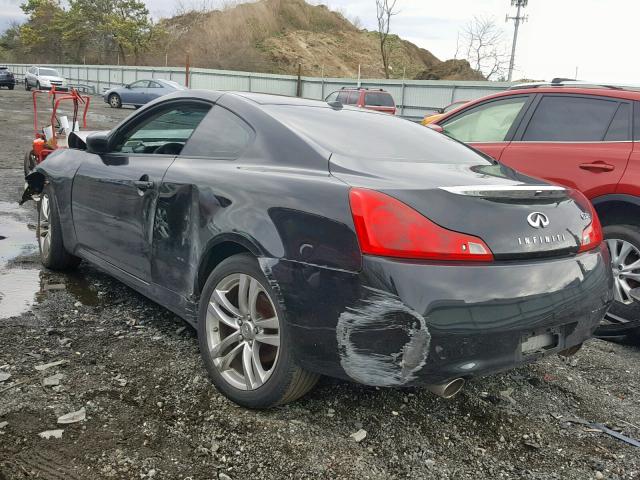 JNKCV64F59M653959 - 2009 INFINITI G37 BLACK photo 3