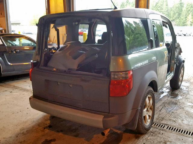 5J6YH28634L035162 - 2004 HONDA ELEMENT EX GREEN photo 4