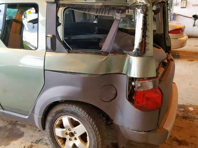 5J6YH28634L035162 - 2004 HONDA ELEMENT EX GREEN photo 9