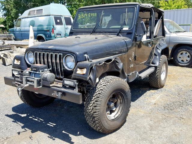 1J4FY29P2VP492313 - 1997 JEEP WRANGLER / BLACK photo 2