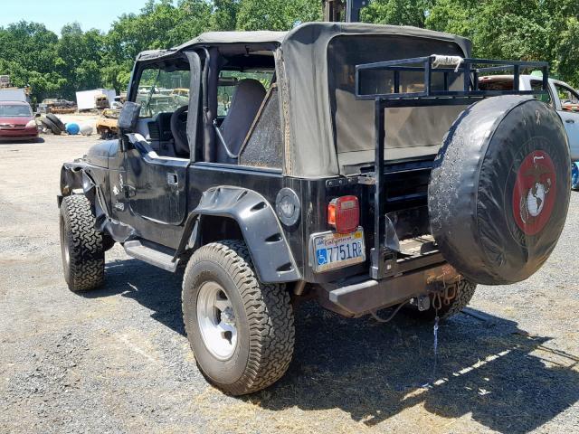 1J4FY29P2VP492313 - 1997 JEEP WRANGLER / BLACK photo 3