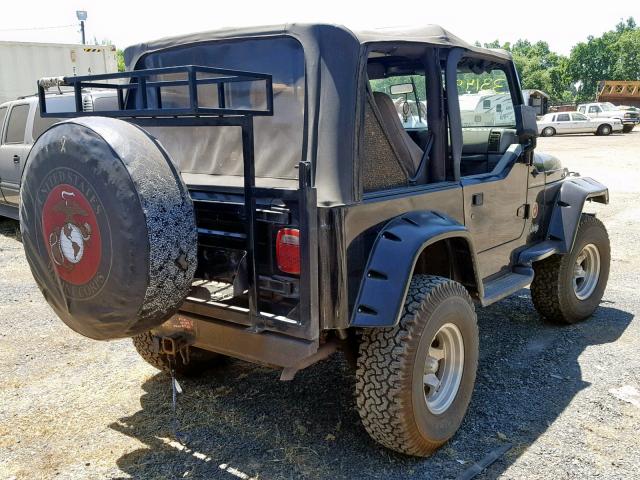 1J4FY29P2VP492313 - 1997 JEEP WRANGLER / BLACK photo 4