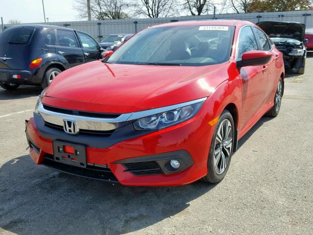 2HGFC1F73JH643906 - 2018 HONDA CIVIC EXL RED photo 2