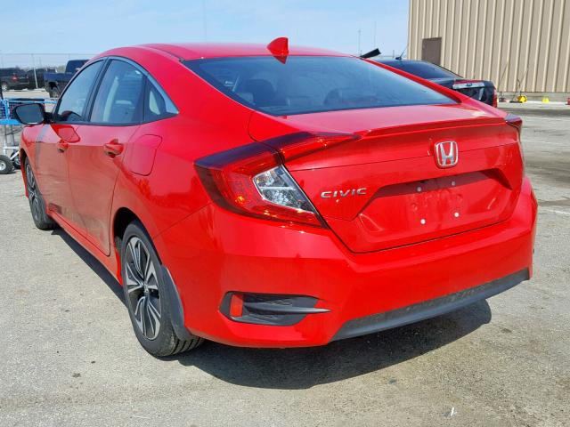 2HGFC1F73JH643906 - 2018 HONDA CIVIC EXL RED photo 3