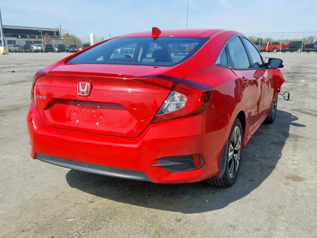 2HGFC1F73JH643906 - 2018 HONDA CIVIC EXL RED photo 4