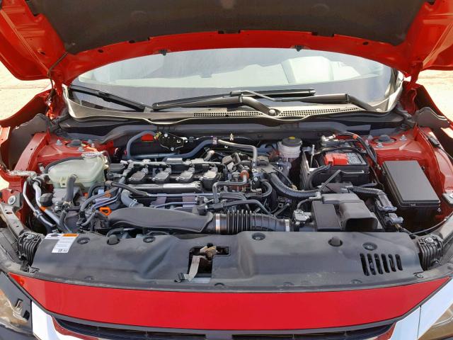 2HGFC1F73JH643906 - 2018 HONDA CIVIC EXL RED photo 7