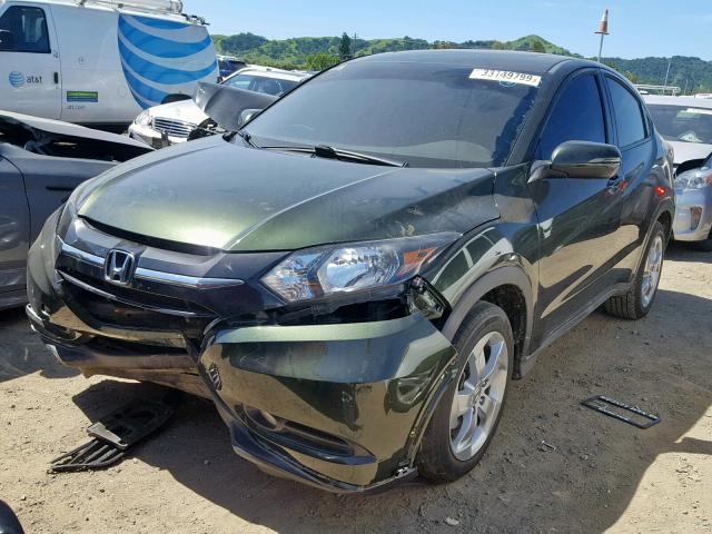 3CZRU5H50GM736852 - 2016 HONDA HR-V EX GREEN photo 2