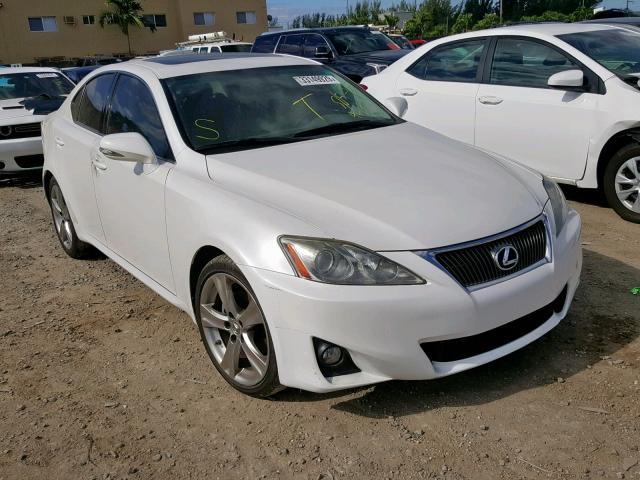 JTHBF5C27D5186726 - 2013 LEXUS IS 250 WHITE photo 1