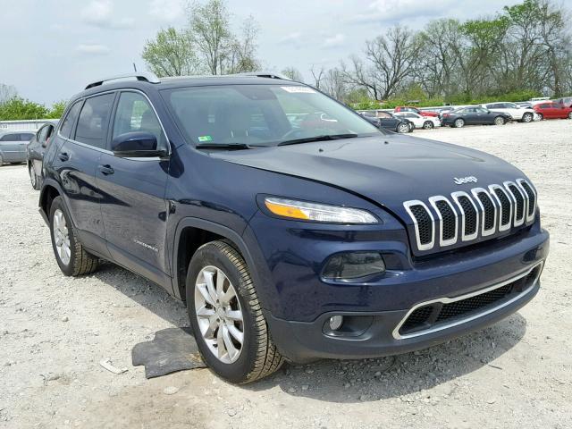 1C4PJMDSXGW215598 - 2016 JEEP CHEROKEE L BLUE photo 1