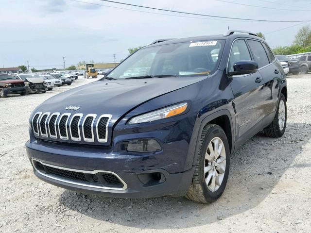 1C4PJMDSXGW215598 - 2016 JEEP CHEROKEE L BLUE photo 2