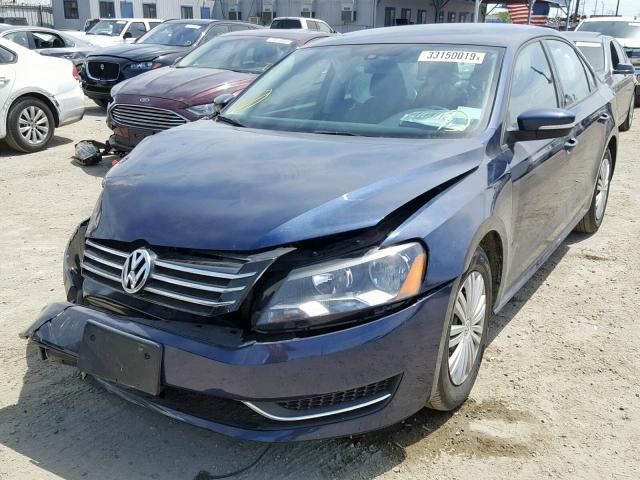 1VWAT7A32FC098126 - 2015 VOLKSWAGEN PASSAT S BLUE photo 2