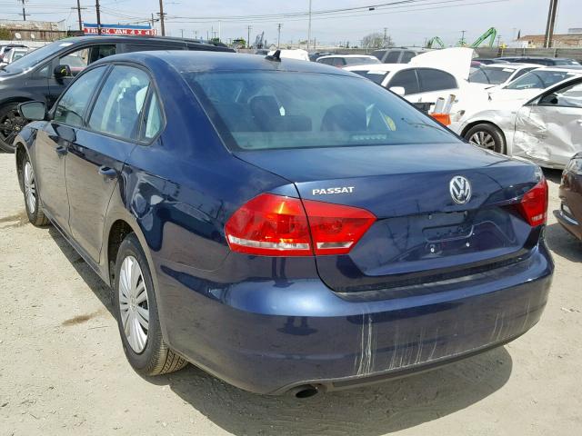 1VWAT7A32FC098126 - 2015 VOLKSWAGEN PASSAT S BLUE photo 3