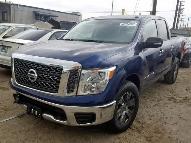 1N6AA1EJXJN536366 - 2018 NISSAN TITAN S BLUE photo 2