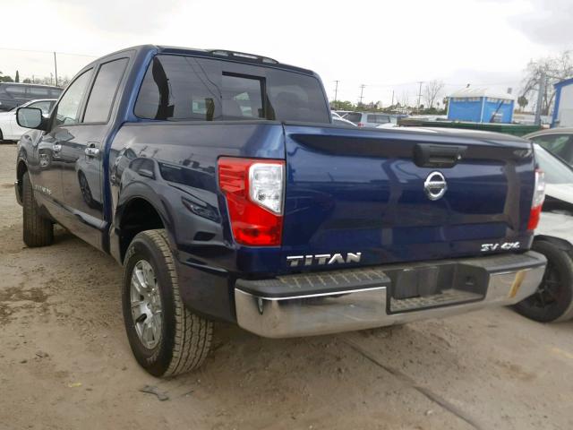 1N6AA1EJXJN536366 - 2018 NISSAN TITAN S BLUE photo 3