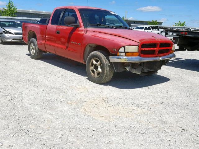 1B7GL23X7VS114941 - 1997 DODGE DAKOTA RED photo 1