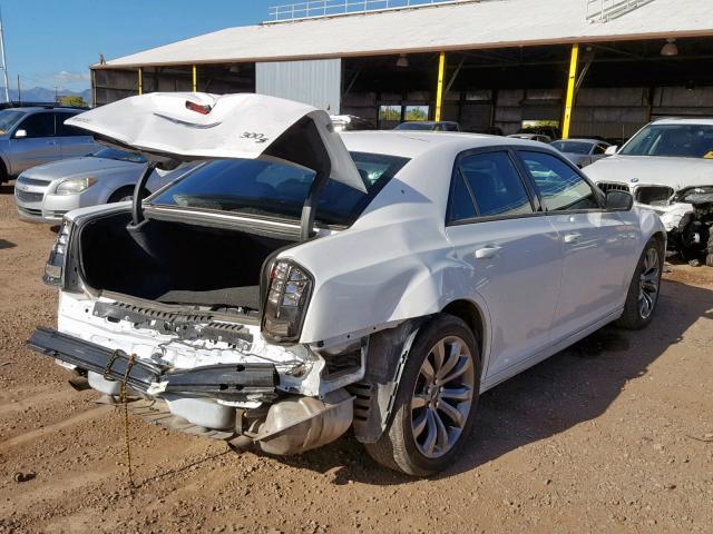 2C3CCABG3EH228876 - 2014 CHRYSLER 300 S WHITE photo 4