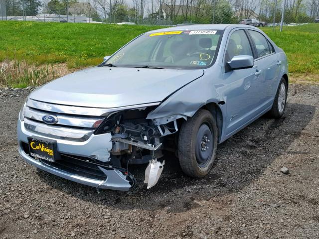 3FADP0L34BR123666 - 2011 FORD FUSION HYB BLUE photo 2