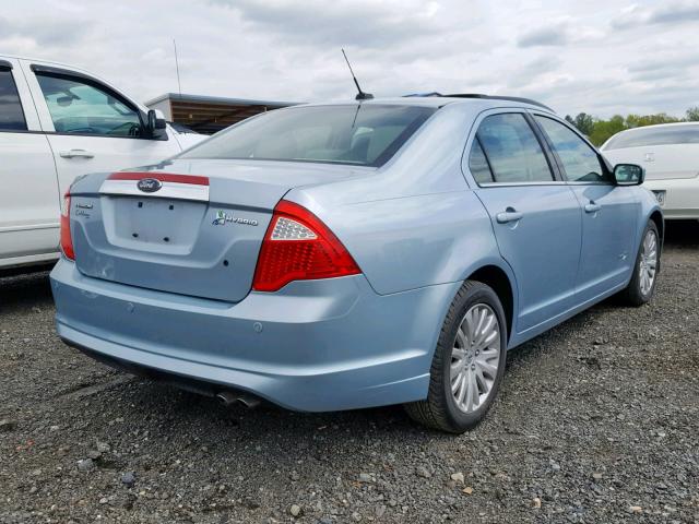 3FADP0L34BR123666 - 2011 FORD FUSION HYB BLUE photo 4