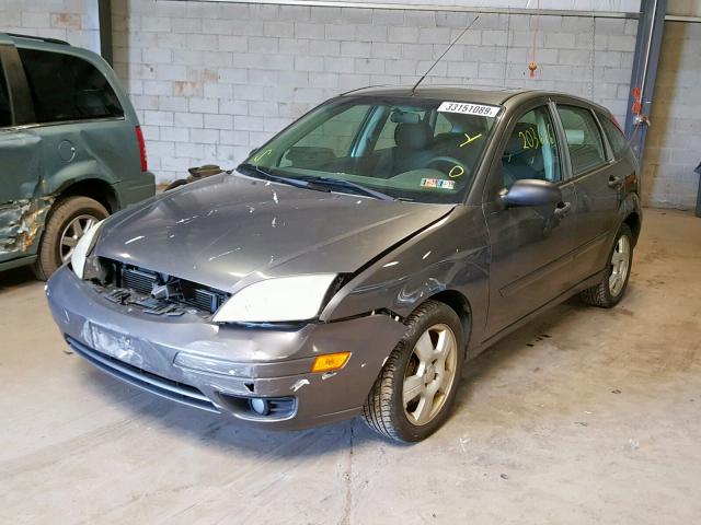 1FAHP37N37W345179 - 2007 FORD FOCUS ZX5 GRAY photo 2