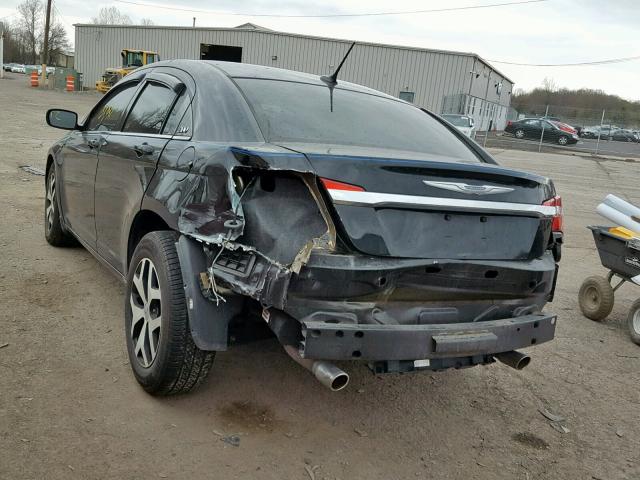 1C3CCBBG0CN307707 - 2012 CHRYSLER 200 TOURIN BLACK photo 3