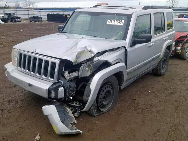1J8HG48K58C175570 - 2008 JEEP COMMANDER SILVER photo 2