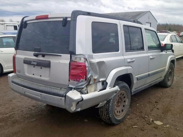1J8HG48K58C175570 - 2008 JEEP COMMANDER SILVER photo 4