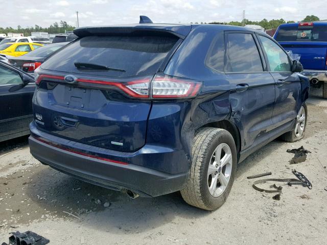 2FMPK3G94HBB88428 - 2017 FORD EDGE SE BLUE photo 4