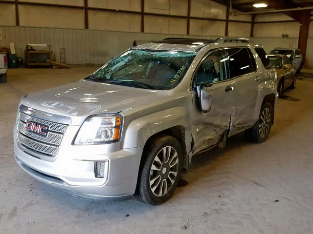 2GKFLVE35G6118147 - 2016 GMC TERRAIN DE SILVER photo 2