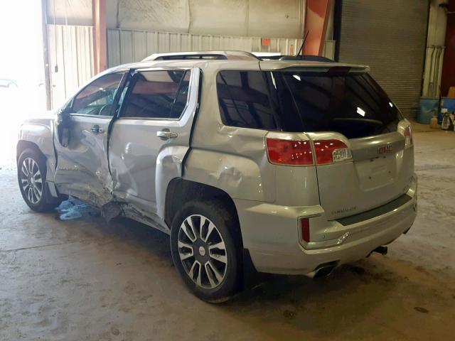 2GKFLVE35G6118147 - 2016 GMC TERRAIN DE SILVER photo 3