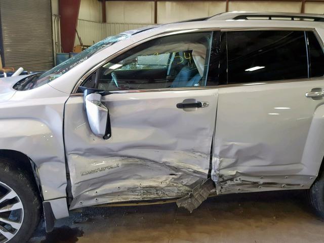 2GKFLVE35G6118147 - 2016 GMC TERRAIN DE SILVER photo 9