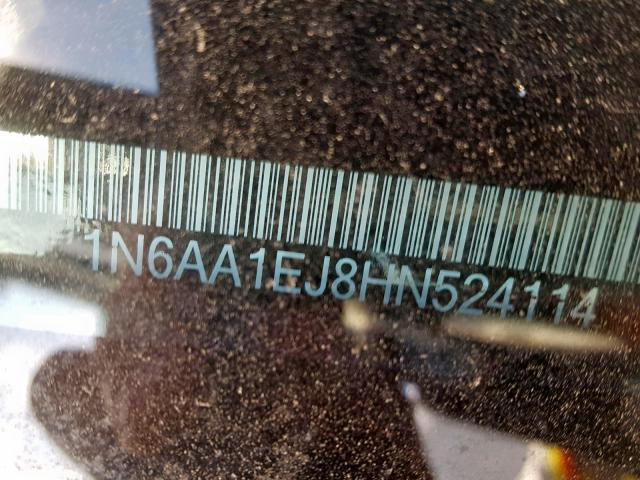 1N6AA1EJ8HN524114 - 2017 NISSAN TITAN S BLUE photo 10