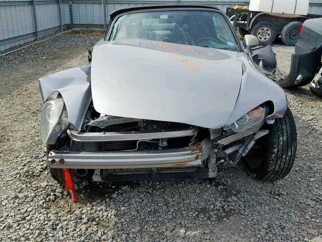 JHMAP21464T005557 - 2004 HONDA S2000 SILVER photo 10