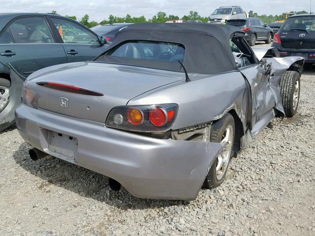 JHMAP21464T005557 - 2004 HONDA S2000 SILVER photo 4