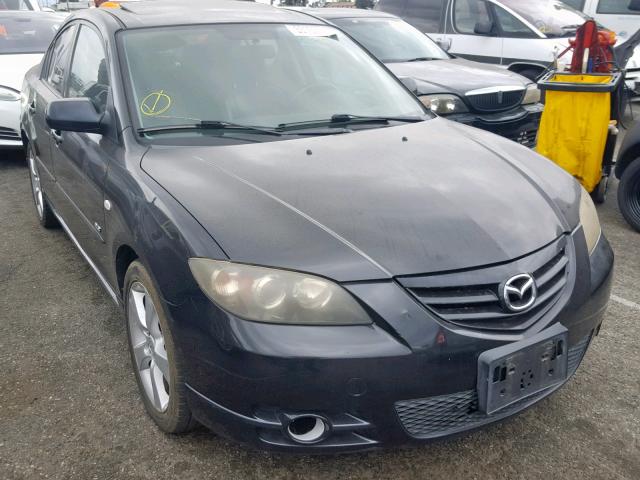 JM1BK323741163904 - 2004 MAZDA 3 S BLACK photo 1