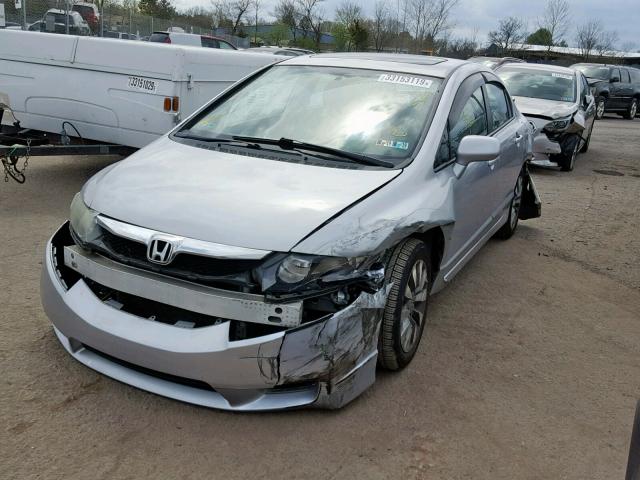 2HGFA1F95BH506510 - 2011 HONDA CIVIC EXL SILVER photo 2