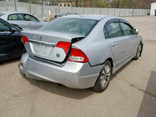 2HGFA1F95BH506510 - 2011 HONDA CIVIC EXL SILVER photo 4