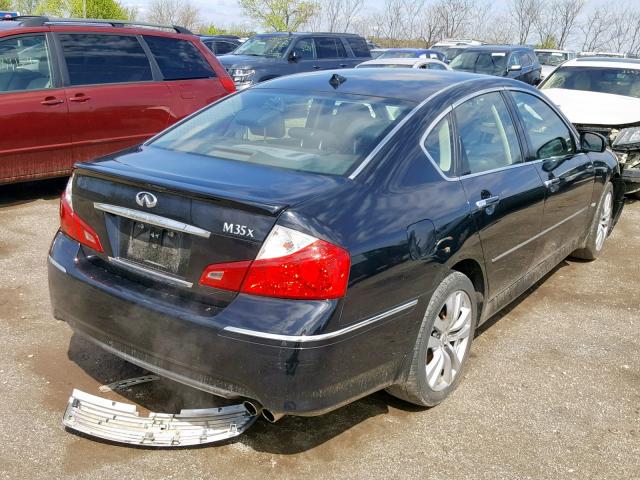 JNKAY01F68M650874 - 2008 INFINITI M35 BASE BLACK photo 4