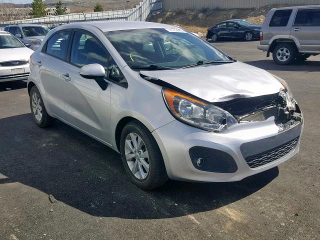 KNADN5A32D6311681 - 2013 KIA RIO EX SILVER photo 1