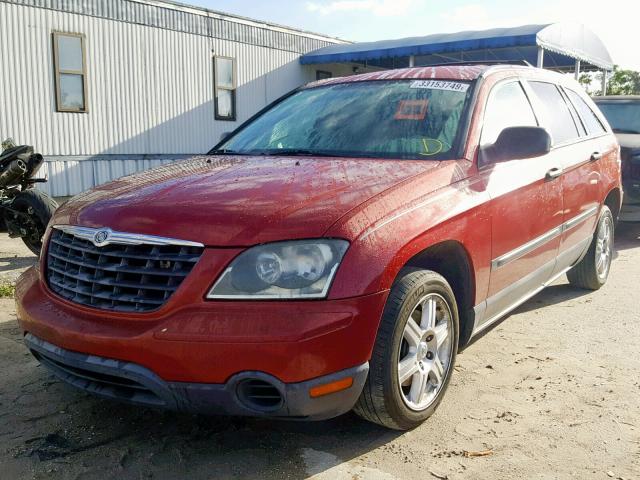 2A4GM48446R865175 - 2006 CHRYSLER PACIFICA RED photo 2