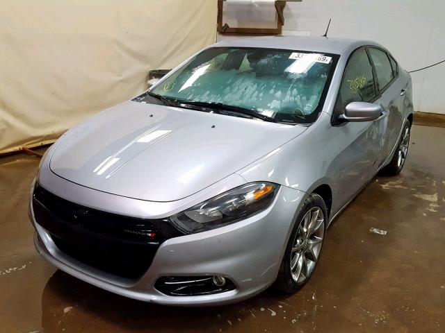 1C3CDFBB2FD181224 - 2015 DODGE DART SXT GRAY photo 2