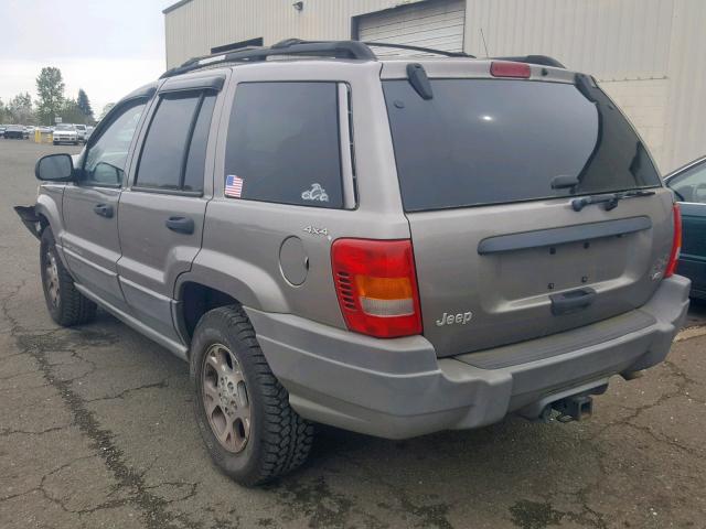 1J4GW58N5XC748966 - 1999 JEEP GRAND CHER GRAY photo 3