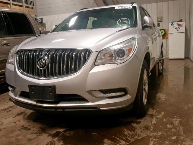 5GAKVAKD5EJ291047 - 2014 BUICK ENCLAVE SILVER photo 2