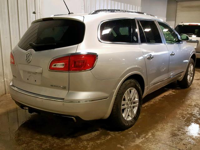 5GAKVAKD5EJ291047 - 2014 BUICK ENCLAVE SILVER photo 4